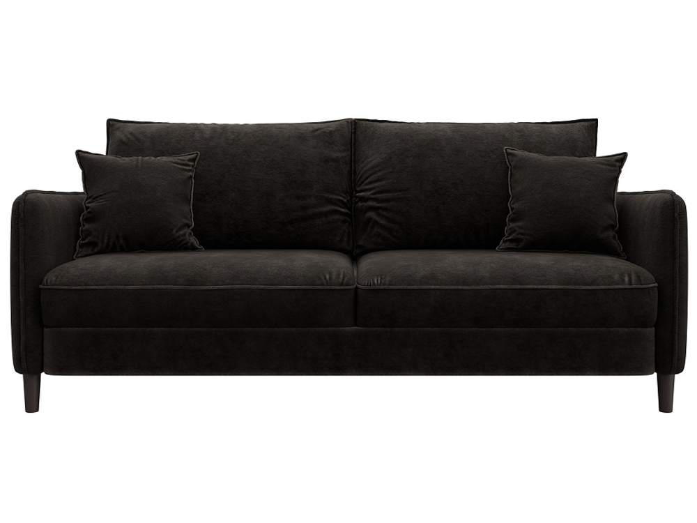 Диван прямой Лига-064 НПБ ВЕЛЮР BRUT 17 коричневый