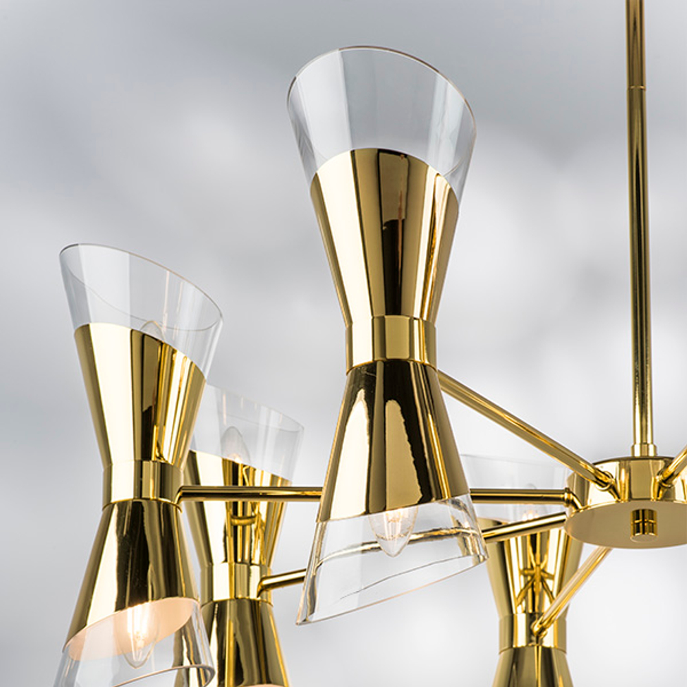 817162 Люстра STRATO 16х40W E14 ЗОЛОТО