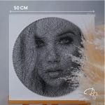 Фотокартина нитями RingString своими руками, основа картины квадрат, создается нитями по вашей фотографии