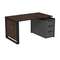 15СОЛУ-ШД.1408 Стол рабочий с люч, на опорной угл тумбе, с ящ, с замком (1460*884*750)