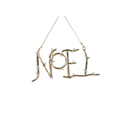 Декор Елочное украшение надпись NOEL 20 Goodwill Золотой