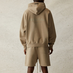 Толстовка Fear of God Essentials SS21 Pull-Over Hoodie Moss Logo, FOG-SS21-579