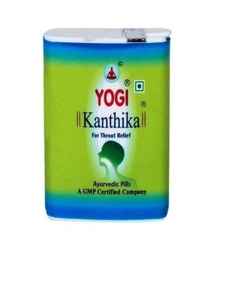 БАД Yogi Kanthika Йоги Кантика драже от боли в горле и при простуде, снимает отек, 140 шт