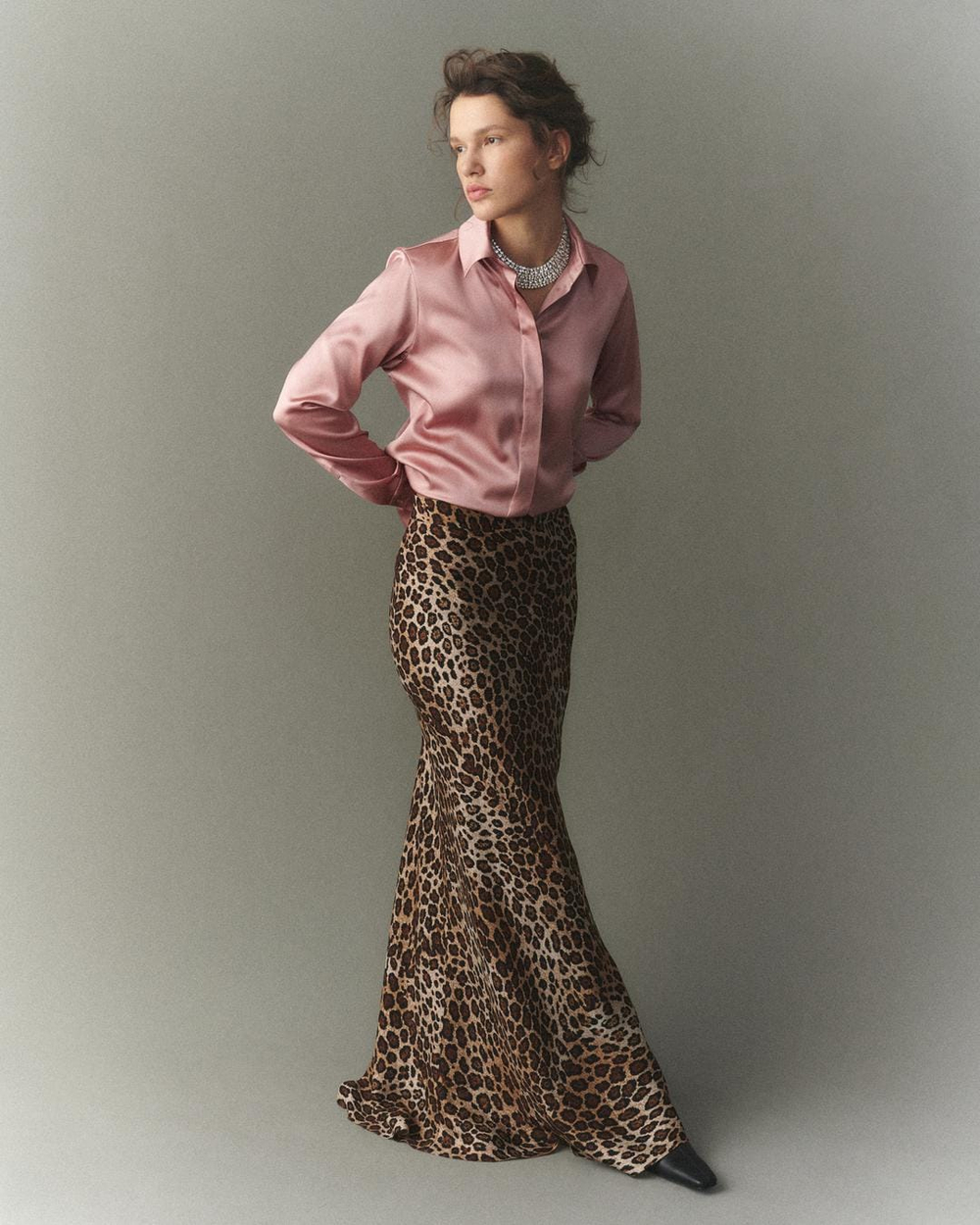 Блуза на пуговицах