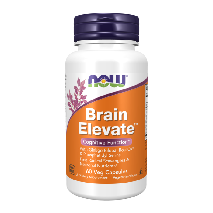 Активатор мозга, Brain Elevate, Now Foods, 60 капсул