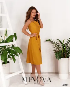 Платье 2008-горчичный Minova