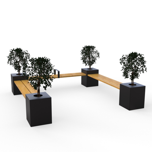 Скамейка CENTRAL П-образная