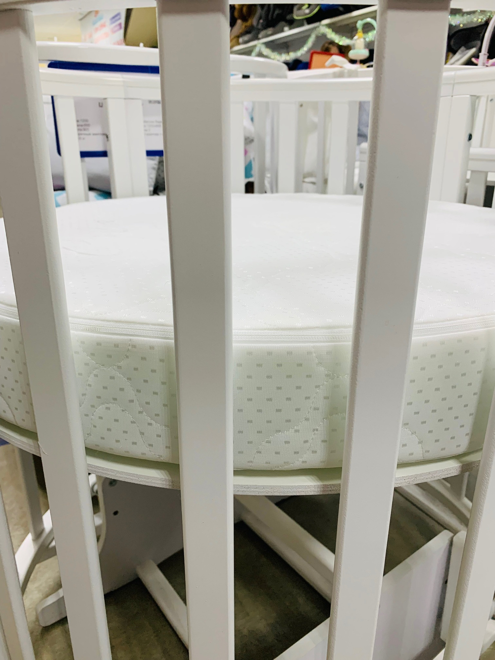 Матрас круг "Совенок" Стег. трикотаж, 75*75*11 см