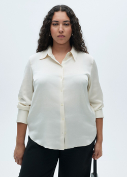 Струящаяся рубашка с атласным блеском