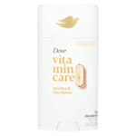 Dove, Vitamin Care + дезодорант, персики и масло ши, 74 г (2,6 унции)