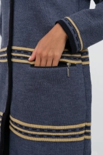 Кардиган В 1617/джинсовый микс