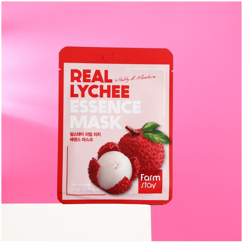 FarmStay Маска-салфетка для лица с личи