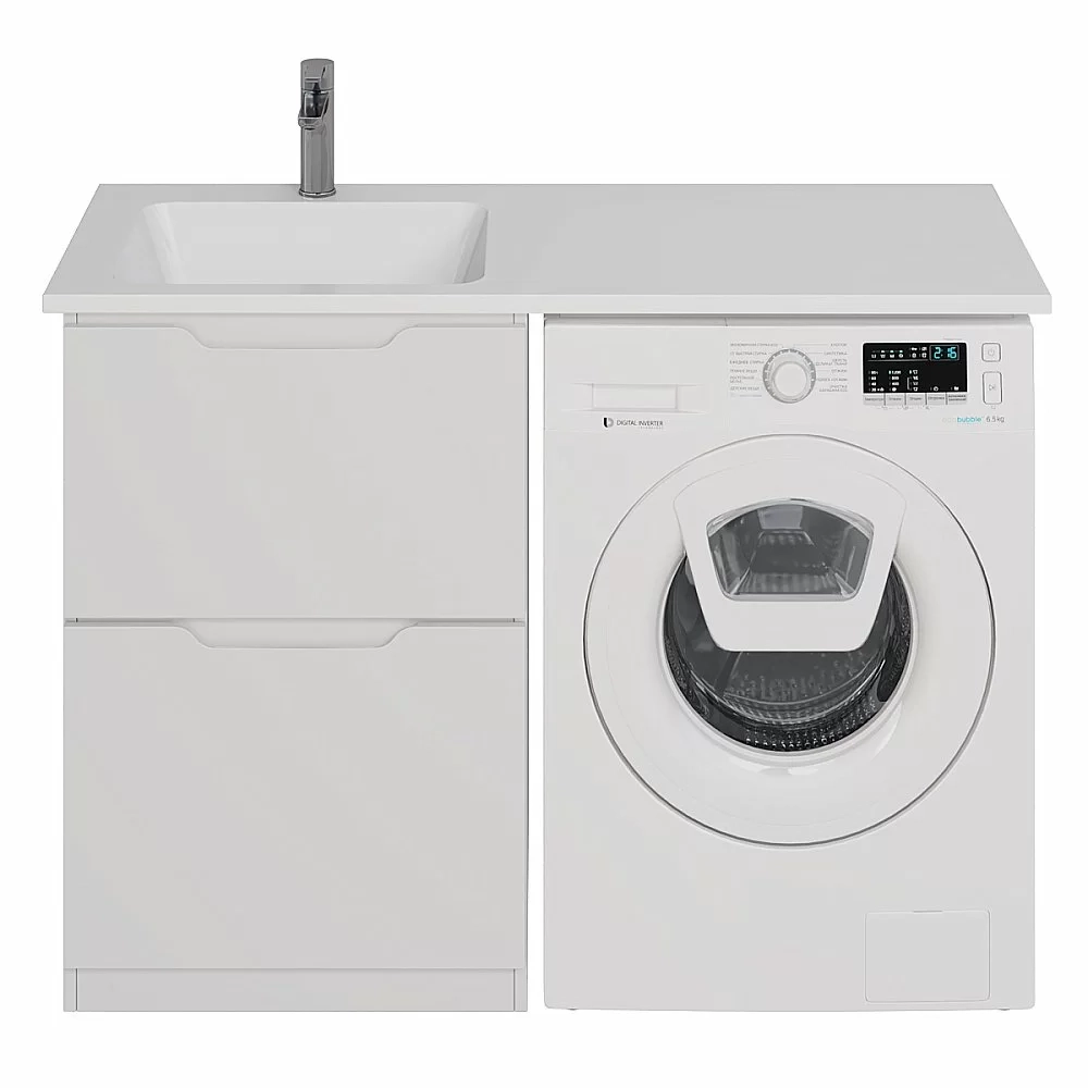 Тумба с раковиной напольная Dreja BONA 60/120 белый глянец