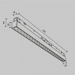 Встраиваемый светильник Maytoni Points TR031-4-24W3K-M-DS-W