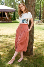 4729 Юбка женская (шафрановый)