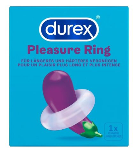 Прозрачное эрекционное кольцо Durex Pleasure Ring