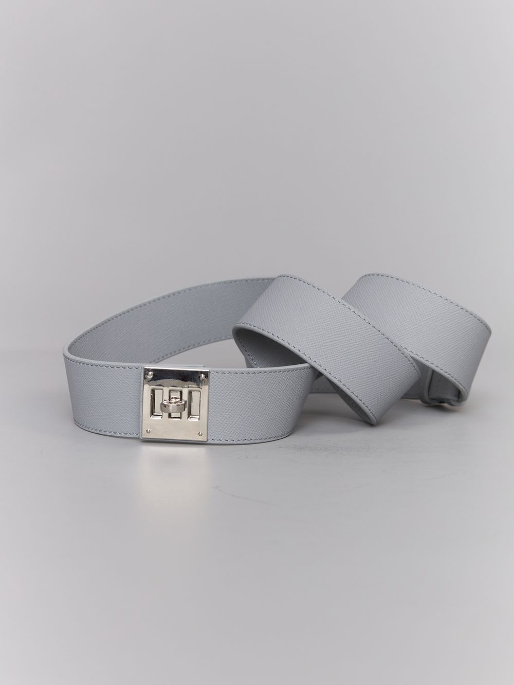 ШИРОКИЙ РЕМЕНЬ С ЗАМОЧКОМ SILVER GREY