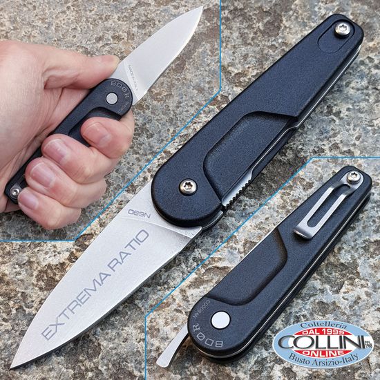 Складной нож Extrema Ratio BD0R SW BL - "BD0R" c клинком из стали Böhler N690, рукоять Нейлон