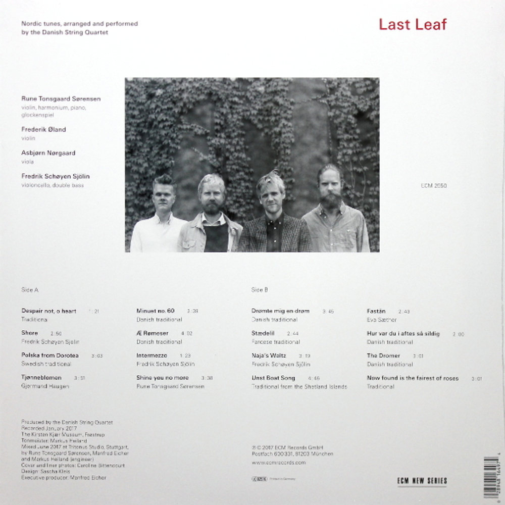 Danish String Quartet / Last Leaf (LP)