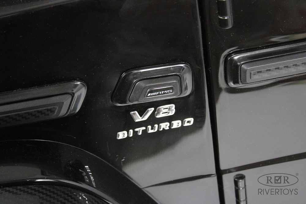 Детский электромобиль RiverToys Mercedes Benz G63 Y777YY BLACK-GLANEC/черный глянец