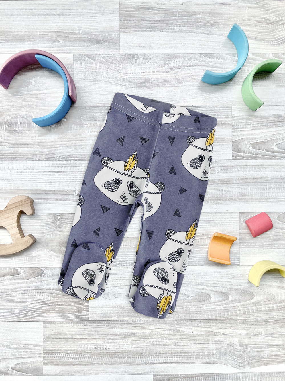 Ползунки на резинке Mjölk Панды