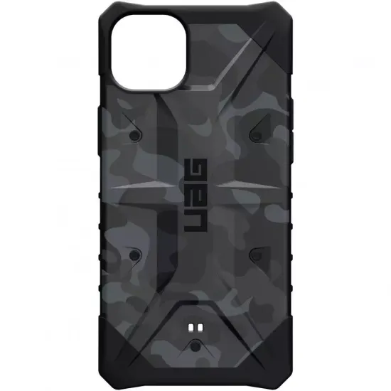 Чехол Uag Pathfinder SE Camo для iPhone 14 Plus 6.7", цвет черный камуфляж (Midnight Camo)