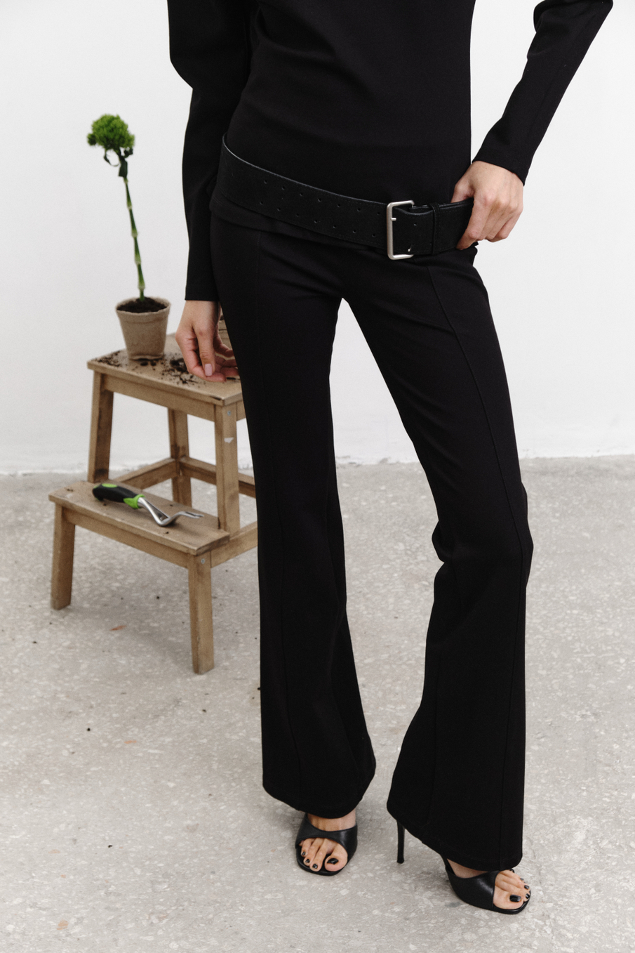 Брюки клеш SPICE GIRLS | Черный