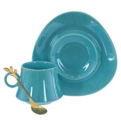 GAEM Кружка с блюдцем и ложкой, 200 мл, L16 W15,5 H8,5 см