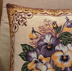 Декоративный гобеленовый чехол для интерьерной подушки Виолы 47*47