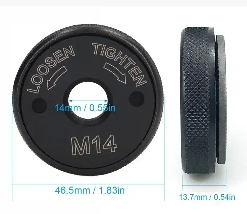 Гайка быстрозажимная для УШМ М14 уневерсальная