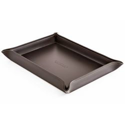 Лоток A4 фигурный из двухслойной кожи Cuoietto с металлической вставкой (TBCMetA4fig) 6