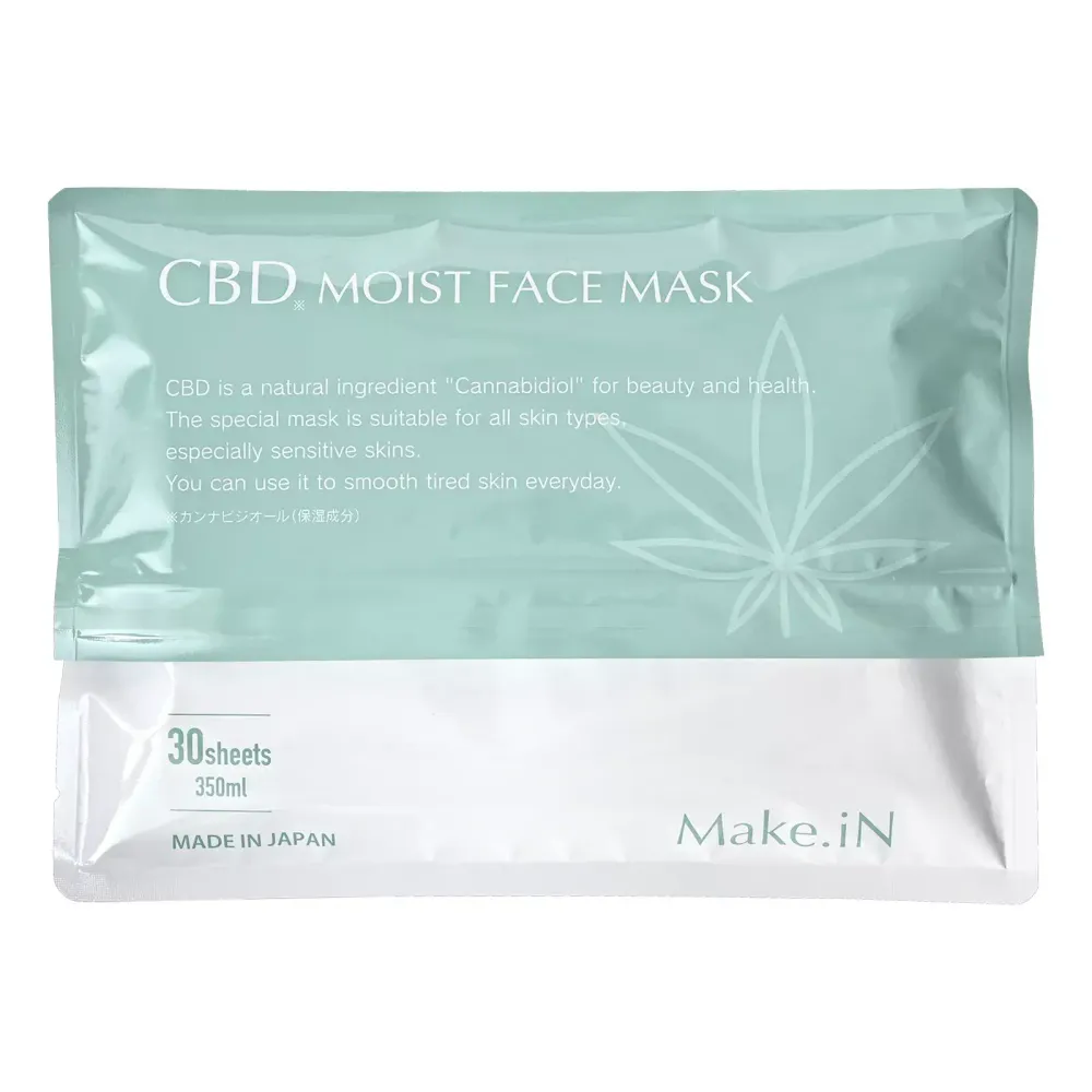 Make.iN  Увлажняющая маска на основе конопли- CBD MOIST FACE MASK, 30 шт. 350 мл