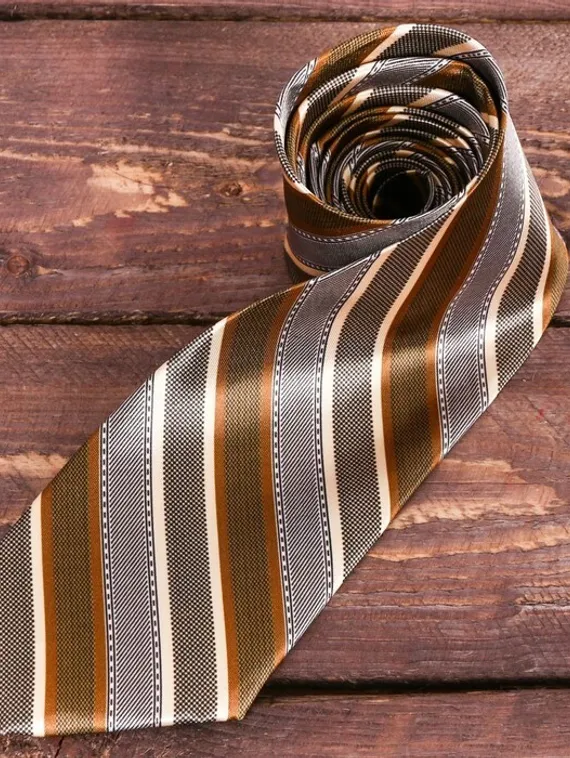 Галстук в подарочном мешочке + открытка &quot;С 23 февраля&quot;