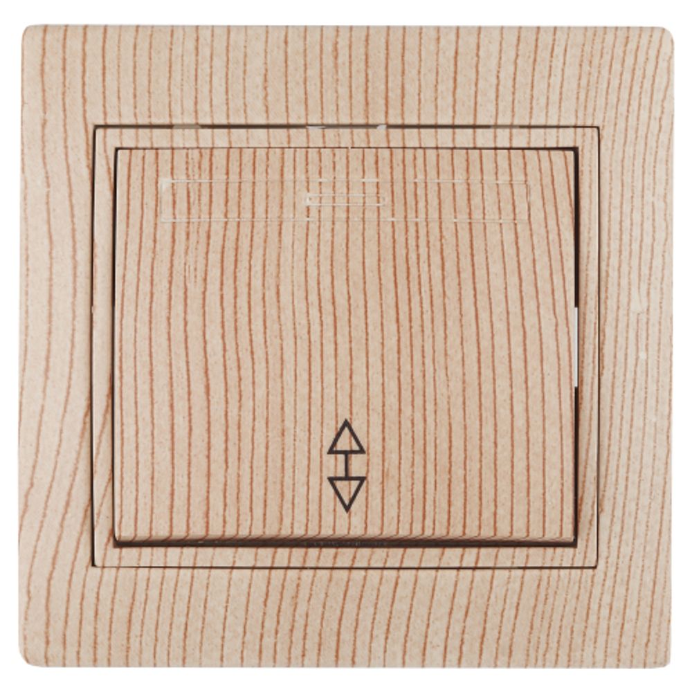 Переключатель Intro Plano 1-103-11 одноклавишный 10А-250В, IP20, СУ, сосна