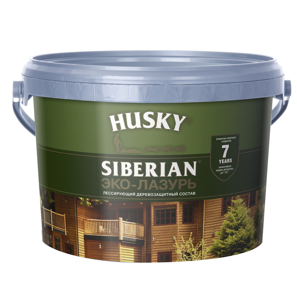 Антисептик полуматовый HUSKY SIBERIAN ЭКО-ЛАЗУРЬ кедр (2,5л)
