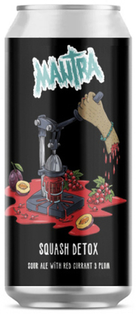 Пиво Мантра Скваш Детокс: Ред Каррент, Плюм / Mantra Squash Detox: Red Currant & Plum 0.45 - банка