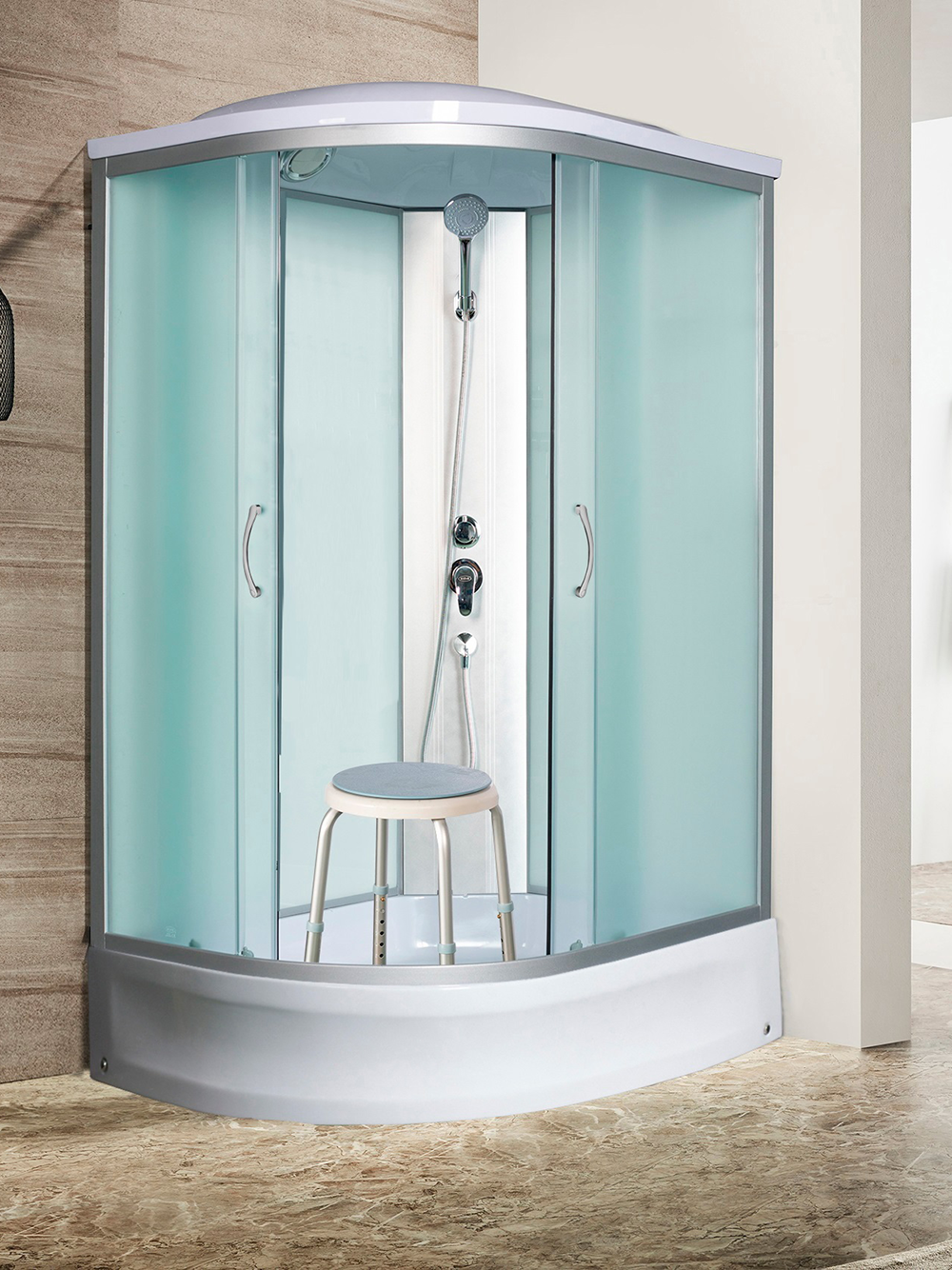 Душевая кабина RIVER DESNA  100/80/24  МТ R 100x80x210 10000002557 Ассимметрия