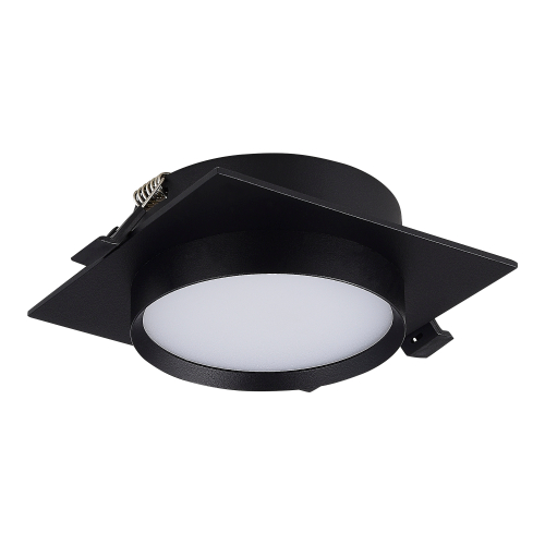 Светильник встраиваемый светодиодный, черный, Встраиваемые светильники, GX53, 50