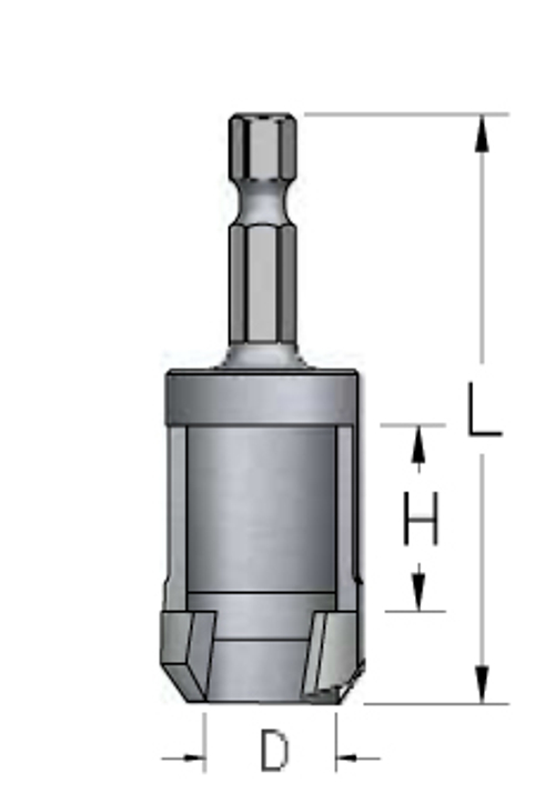 Сверло для изготовления пробок хвостовик шестигранник 6,3 мм D10,0 MNS1004