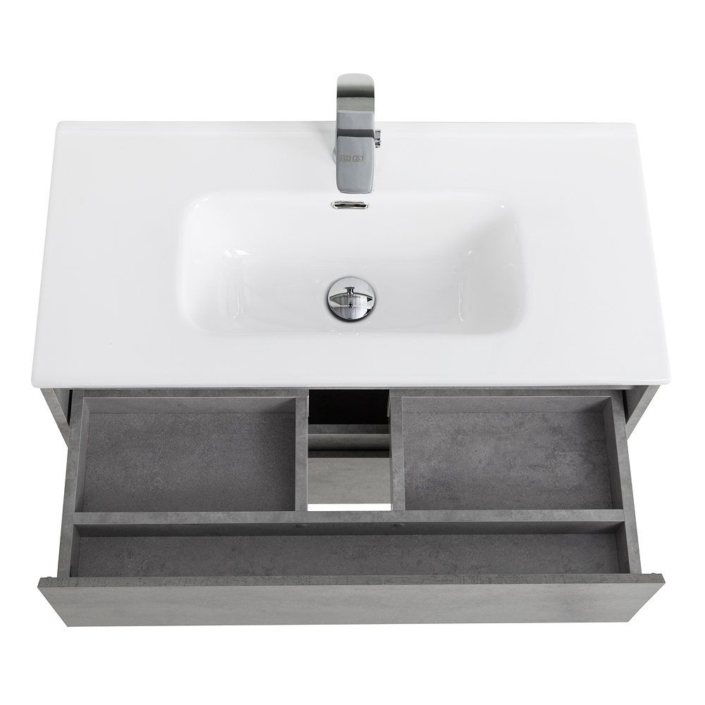 Тумба подвесная с раковиной BelBagno KRAFT 39-800/390-2C-SO-CG