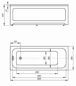 Ванна Aquatek Мия 180х80 MIY180-0000001 белая