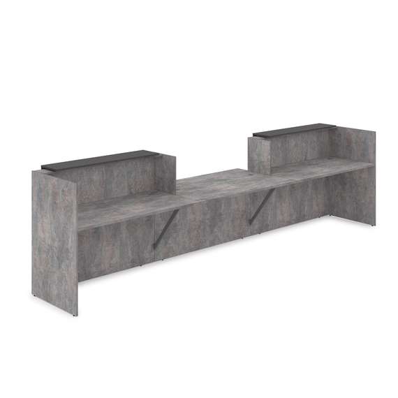 1КРС-ДС.009.1 Комплект Ресепшн с фартуком ЛДСП (4232*901*1161) (с подсветкой)