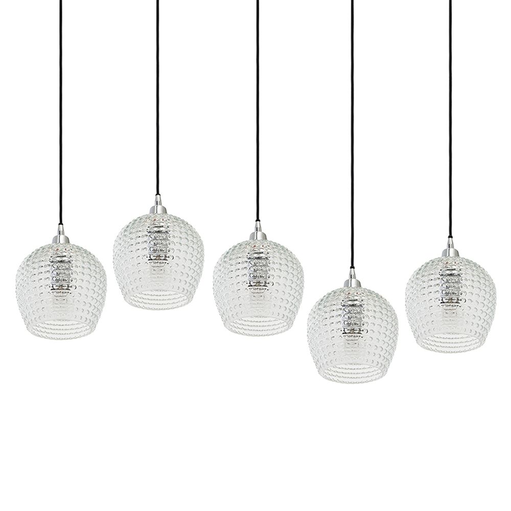 Светильник подвесной каскадный Aurora, 110х18 см, прозрачный