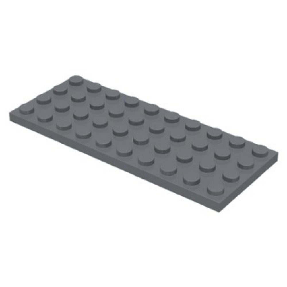 Lego 25шт Плитка 4x10 (темно-серый) 3030 / 4211122