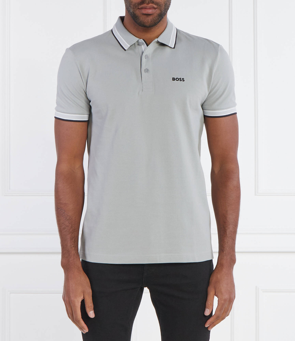 Поло Paddy BOSS GREEN - серый(50469055)