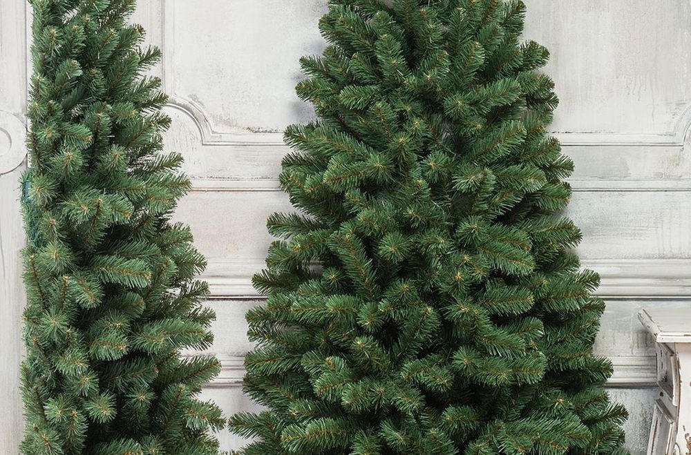 Ель половинка / угловая «Эльза» (пвх) 210 см / 2.1 м