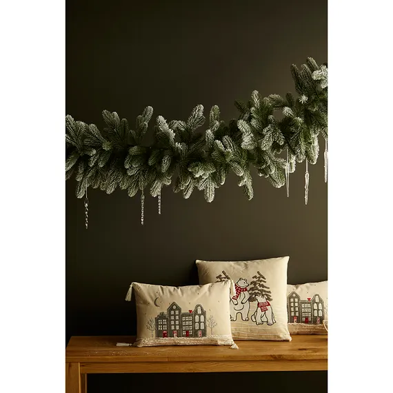 Подушка декоративная festive bears из коллекции new year essential, 45х45 см