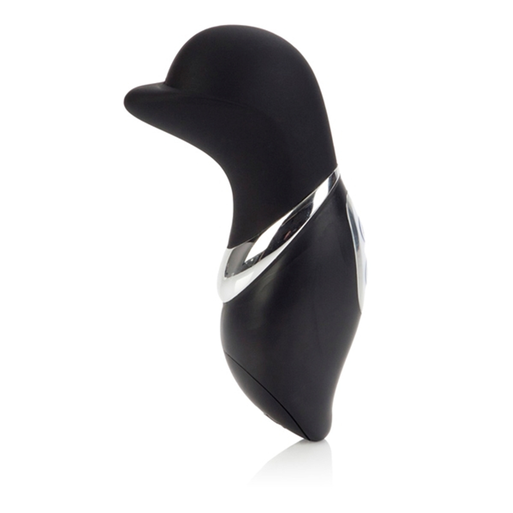 Чёрный клиторальный стимулятор 7-Function Silicone Luxe Euphoria Massagers (Цвет: черный)