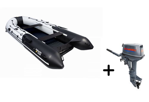 Ривьера 4300 НДНД Киль + KAMISU T 9.8 BMS (комплект лодка + мотор)