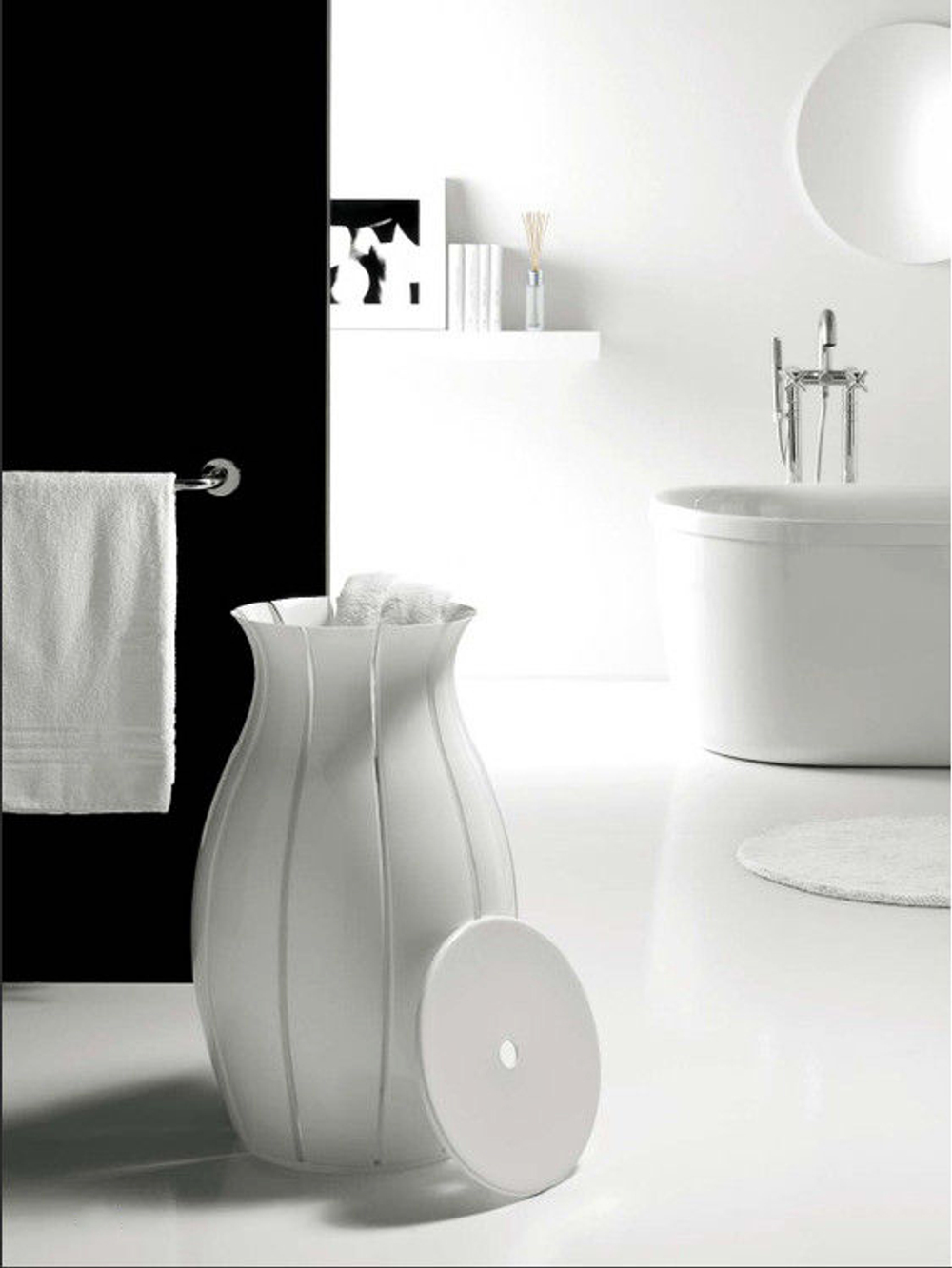 Корзина для белья ninfea, 63 л, серая